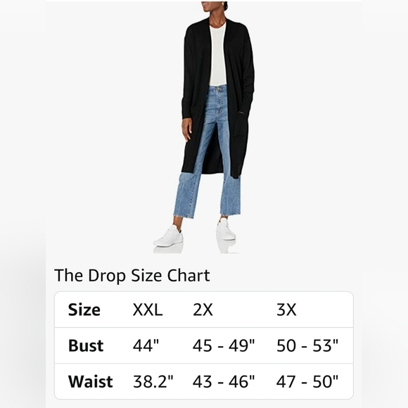 The Drop Women's Daisy Long Cardigan Sweater #1039, 1040, 1041 - Picture 11 of 11